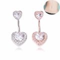 New Fashion Piercing Navel Nail Body Jewelry Flower Pendant Crystal Belly Button Rings for Women Girls #77463.