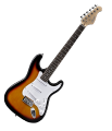 Guson Stratocaster Electric Guitar Right Handed,Sun Burst, with Bag and Picks and String Set. 