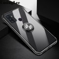 Casinglee For OPPO A53 Soft Case Clear Transparent Airbag Protector Shockproof Car Magnetic Holder Ring Phone Cover OPPO A53 Phone case.