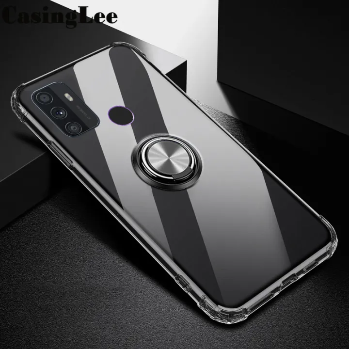 Casinglee%20For%20OPPO%20A53%20Soft%20Case%20Clear%20Transparent%20Airbag%20Protector%20Shockproof%20Car%20Magnetic%20Holder%20Ring%20Phone%20Cover%20OPPO%20A53%20Phone%20case%20-%20Image%204