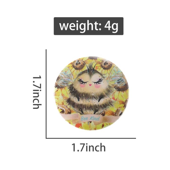 44mm%20Cartoon%20Funny%20Animal%20round%20RED%20SEAL%20Pin%20Button%20Cute%20Mushroom%20Bee%20Cat%20Brooch%20Badge%20Lapel%20Pin%20Clothing%20Ornament%20Gift%20-%20Image%206