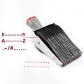 Multipurpose 10 Digit Alphabet Rolling Rubber Stamp English Letter Number Emboss DIY Scrapbooking Roller Stationery. 