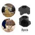 8x Folding Chair Repair Accessories, Camping Chair Connectors, Portable Parts for Lawn Outdoor Camp Chair, Backpacking Chair.