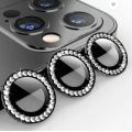 Ultra Thin Diamond Stone Camera Lens Protector for iPhone 11 ,iPhone 13 Mini Metal Diamond Ring Camera Glass for iPhone 11 pro ,iPhone 11 pro max. 