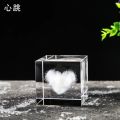 Creative 4cm Rain Clouds Raindrop Cloud Square Crystal Ornaments Heart Shape Home Office Decor Birthday Valentine's Day Gifts.