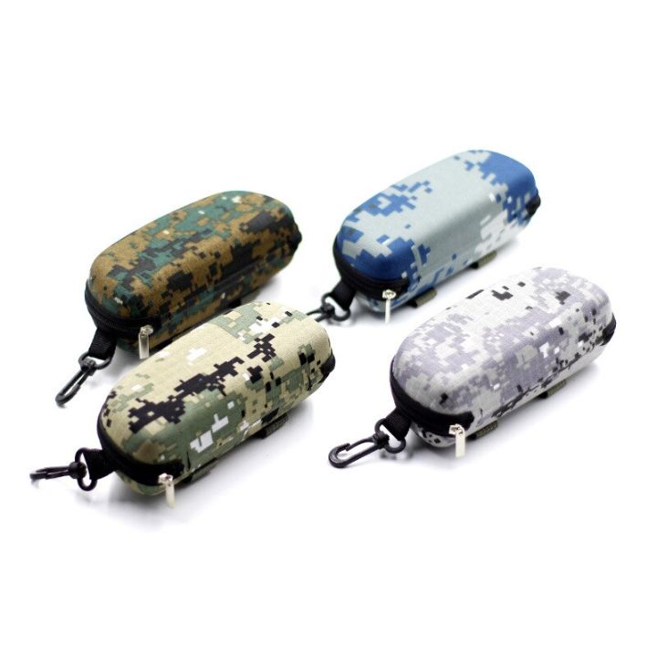 Camouflage Sunglasses Case Outdoor Portable Zipper Glasses