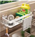 Rag Rack Kitchen Storage Rack Punch-Free Storage Rack Wall-Mounted Seasoning Rack Household Draining Basket Sink Artifact. 