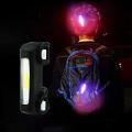 Super Bright Usb Rechargeable Cob Led Comet Tail Light For Bicycle - Enhanced Visibility And Safety. 