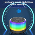 Portable Wireless Speaker Micro TF Card Player RGB Luminous Mini Surround Sound Bass Speaker For Home Outdoor.