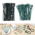 Reusable Gardening tool Plastic Shrubs Fastener Plant Cable Ties Tree Climbing Support Gardening Fishbone Ties. 