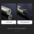 T9 Rechargeble Hair Trimmer LCD Electric Clipper Oil Shaving Head Pusher Carving Beard Shaver for Men Care. 