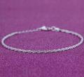 AA016272 Thin Silver Plated Shiny Anklet For Women Cute Anklet Bracelet Girls Friend Chain Anklets. 