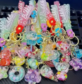 Creative Keychain Luxury Floating Key Ring New Key Ring Bag Pendant Bag Pendant Keyfob Cute Keychain.