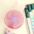 Cute Mini Fan 3-Speed Mini Fan (USB Rechargeable) - Travel-Ready Pocket Fan. 