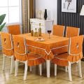 Fashionable temperament: Chinese dining chair cover, fabric anti-slip chair cushion, tablecloth, dining chair package, chair cushion in stock for all seasons. 