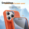Smalshop Cooling Heat Dissipation Phone Case For iPhone 17 16 15 14 13 12 11 Pro Max Plus Breathable Hard Back Magnetic Cover For Magsafe.