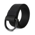Canvas Belt D-Ring Belt Fabric Webbing Belt Waist Belt Strap Waistband Belt.