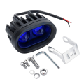 4X 10V-80V Vehicle Blue LED Warning Signal Lamp Forklift Truck Work Spot Safety Light Car 20W Industrial Safety Lamp.