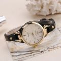 Women Casual Watches Round Dial Rivet PU Leather Strap Wristwatch Ladies Analog Quartz Watch Gift Fashion Wrist Watch. 