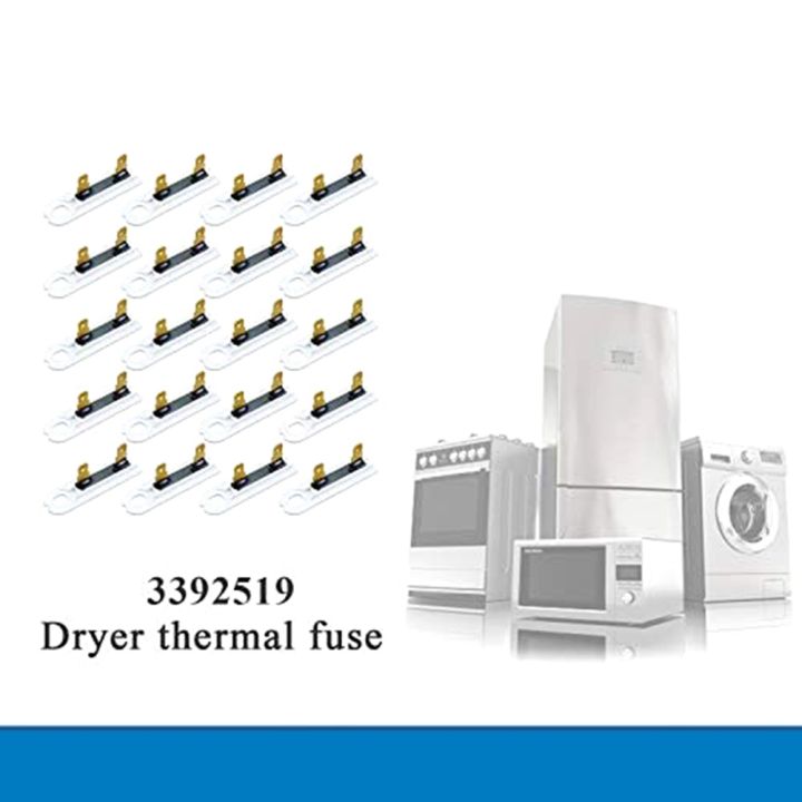 20Pcs%20Dryer%20Fuse%20Parts%20Home%20Appliance%20Washing%20Machine%20Fuse%20Fuse%203392519%20for%20Whirlpool%20Kenmore%20Roper%20-%20Image%205