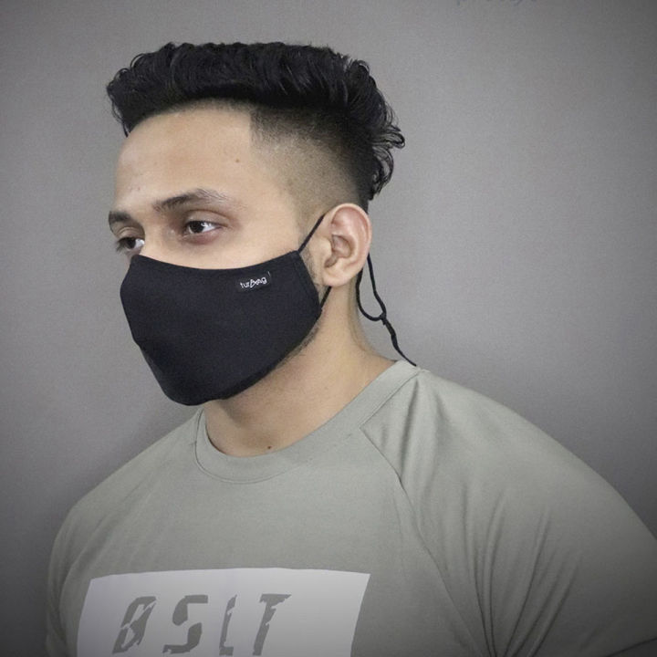 [Pack of 01] Turaag Protex Reusable Face Mask for Men - Black | Daraz ...