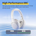 QCY H3 Lite ANC Wireless Headphones Bluetooth 5.3 Active Noise Cancelling Over Ear Headset 40mm Driver HiFi Sound Earphones. 