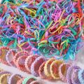 580Pcs Girls Hair Accessories Set Candy Colors Hair Ties Children Elastic Rubber Band Cute Small Flower Hair Clips for Kids.