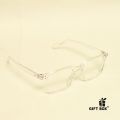 New Men Fashion Eyeglasses Best glasses Reading Classic Design New Transparent glass Best Premium Quality Man Endgame Cutout White -Eyeglass Glass Latest Trends Eye Glass Frame Unisex Reading glasses.