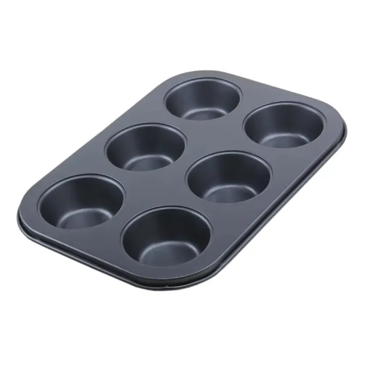 6%20Cups%20Carbon%20steel%20Mini%20Muffin%20Bun%20Pan%20non-stick%20Cupcake%20Baking%20Bakeware%20Mould%20Tray%20Cake%20mold%20-%20Image%202