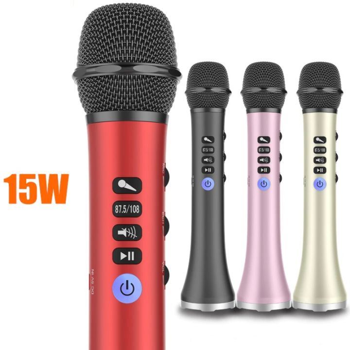Portable%20Karaoke%20Microphone%20with%20built-in%20speaker%20L-698%20(Bluetooth,%20FM,%20KTV)%20-%20Image%204