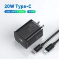 Baseus PD 20W Charger For Iphone 11 12 13 Series Super Si Pro Quick Charger 1C With Type-C to iPhone cable Black.
