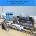Electric Harmony High Speed Train Model Railway Track Harmony Rail Toy Car Assemble Splice DIY Set Children Christmas Gifts Toy. 
