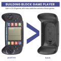 Handheld 3.5in LCD Brick Game Player with Built-in 23+26 Games(Black). 