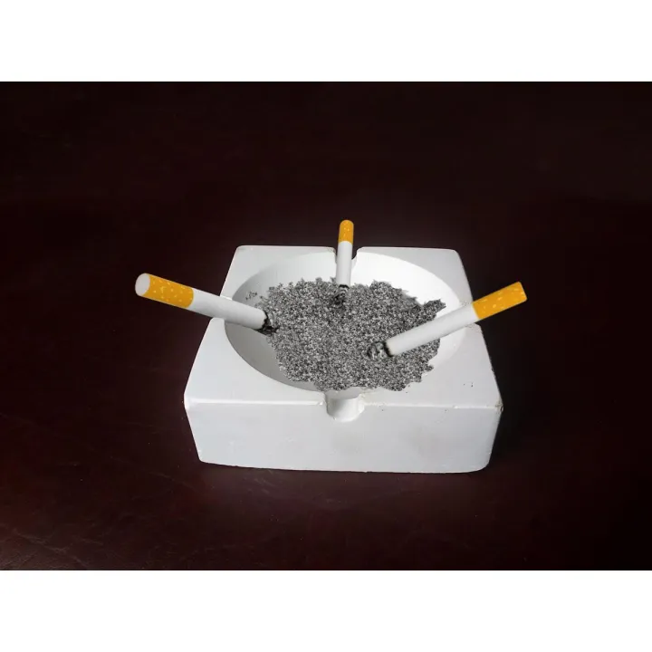 Ceramic Cigarette Ashtray White ICAT001