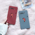 (Free Tempered Glass)Biruiqu For ASUS ROG Phone 3 Shockproof Anti Slip Soft TPU Sandstone Matte Back Case Cover.
