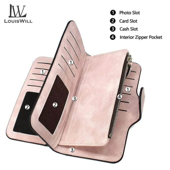 New%20Louiwill'%20Wallet%20for%20Women%20Long%20Clutch%20Pure%20Pu%20Leather%20Hand%20Bag%20Large%20Capacity%20Card%20Holder%20Zipper%20Coin%20Pure%20Fahion%20Money%20Bag%20-%20Image%203