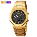 SKMEI 1816 Quartz Watch For Men Sport Stainless Steel Wrist Male Watch Digital Dual Time Display Waterproof Clock Reloj Hombre. 