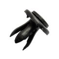 Fastener Push Pin Clips Push Pin Clip Black Accessories 6mm Hole Dia Plastic New. 