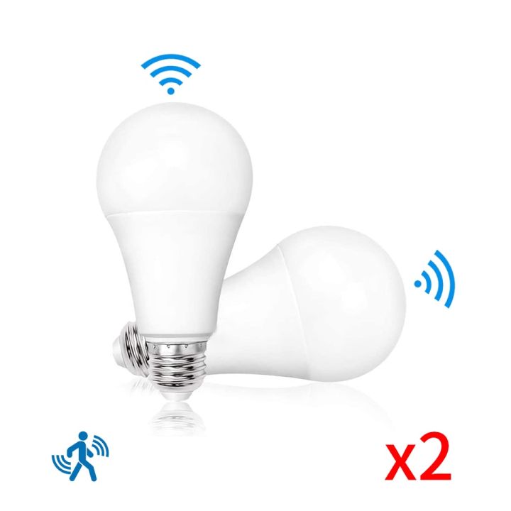 2pcs 6W 9W 12W 15W 18W 20W LED E27 Sensor Radar Light Bulb 189-265V Motion Sensor Smart LED Lamp Auto OFF/ON Cold Warm white