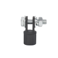 1 Piece 1/2 Inch Scissor Jacks Adaptor Black Chrome Vanadium Steel Impact Wrench Adapter Tool Ball Joint Rod Wrench Tool.