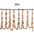 Hawaiian Flower Garland Tropical Artificial Necklace Banner Multicolor Floral Hawaiian Party Decoration. 