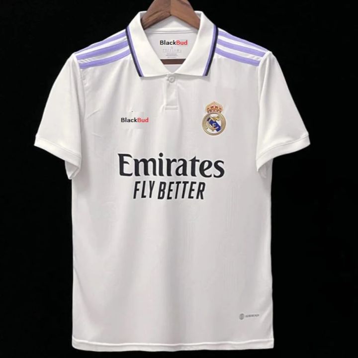 Real Madrid Home Kit Season 2022-2023 Fan Version Short Sleeves Football Jersey - Jersey - real madrid jersey