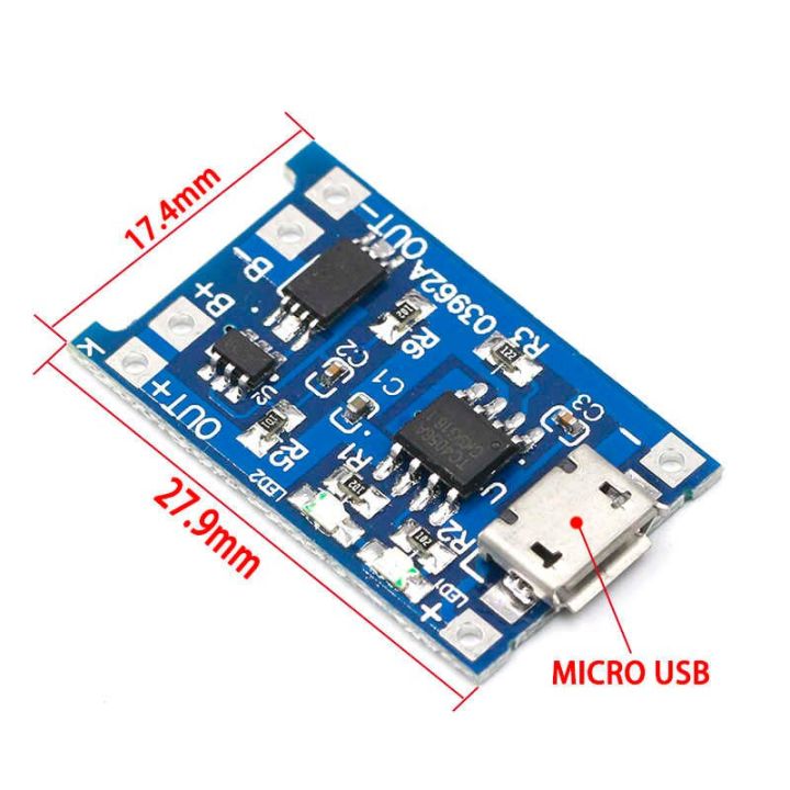 Micro%20USB%205V%201A%20TP4056%20Lithium%20Battery%20Charger%20Module%20Charging%20Board%20With%20Protection%20Dual%20Functions%201A%20Li-ion%20for%20arduino%20by%20Akram%20Electronics%20-%20Image%204