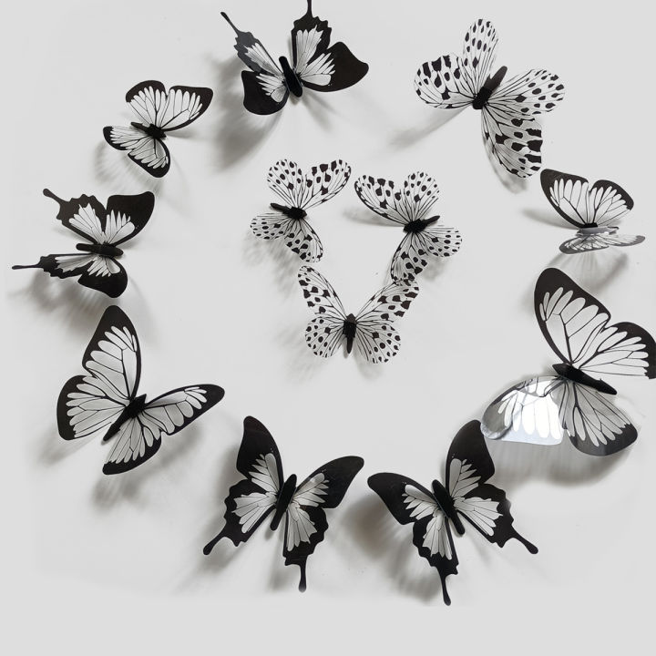 12/24%20Pcs%203D%20Butterfly%20Wall%20Stickers%20DIY%20Art%20Home%20Decor%20Wall%20Decals%20Fridge%20Stickers%20Wedding%20Decor%20-%20Image%206