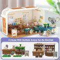 Koala Kitchen DIY Scene Miniature Furniture 1/12 Sunshine Villa Model Bunny Cooking Toys House For Dollhouse Girl Birthday Gift. 
