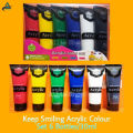 Keep Smiling Acrylic Paint Set (30ML)-6 Colors. 