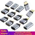HDMI-compatible USB Type C Adapter to DP/VGA/Mini DP/RJ45 4K/8K 60Hz Vedio Transfer Converter for Laptop Phone Macbook Pro Air.