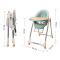 Baby High Chair Baby Plastic Dining Table High Chair Baby Feeding Chair With Wheel. 