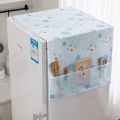 Refrigerator Cover with Storage Pockets - Waterproof & Dustproof Fridge Top Cover (Available in Single & Double Door Sizes). 