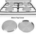 4Pcs Stainless Steel Hob Covers Stove Plate Top Cooker Protector Kit Set Utensils 17/21CM Kitchen Accessories.